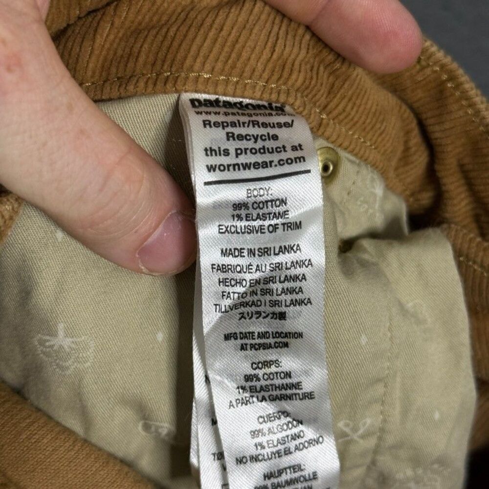 Patagonia Pants Womens 28x28 Brown Everyday Cords Corduroy Straight Fit Stretch - Picture 4 of 14